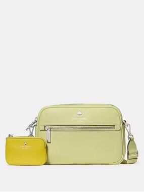 Kate Spade Emma Pebbled
Leather Camera Bag, Tennis Ball Yellow NEW NWT
